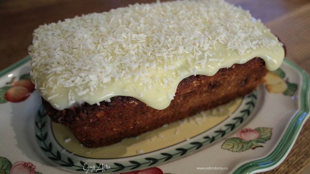 Кекс с папайей и орехами 