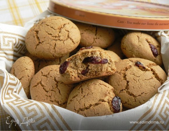 Печенье из овсяной муки с вяленой клюквой Печенье из овсяной муки с вяленой клюквой