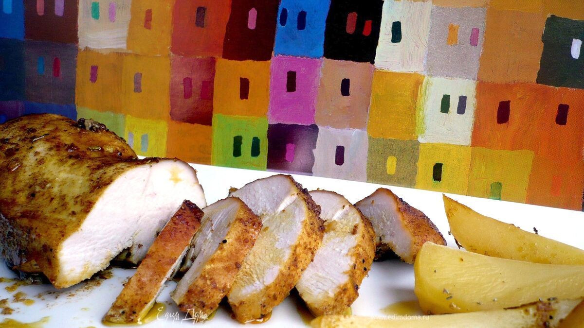 Филе куриной грудки с картофелем «Если бы на Марсе были города»