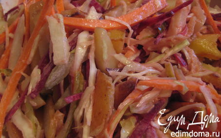 Рецепт Зимний салат с жареной картошкой
