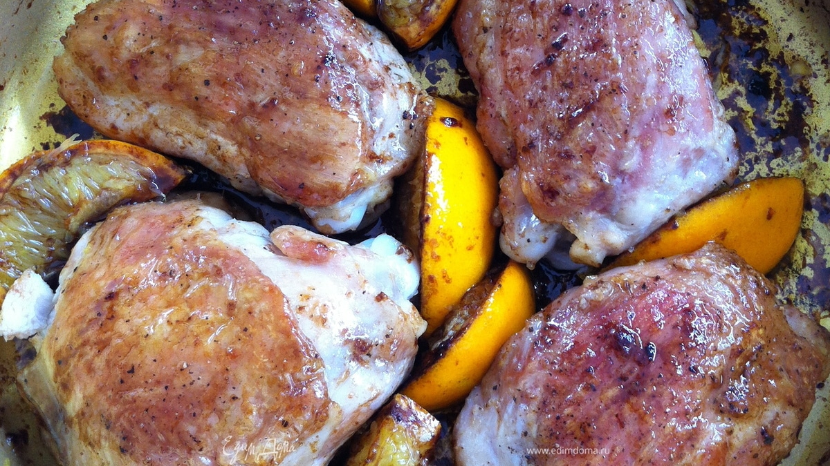 бальзамическая курица c апельсином