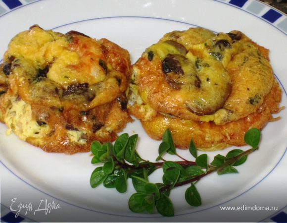 Омлетики с креветками и грибами Омлетики с креветками и грибами