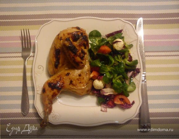 Цыплята с фруктовой глазурью