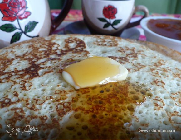 Пышные дрожжевые блины Пышные дрожжевые блины