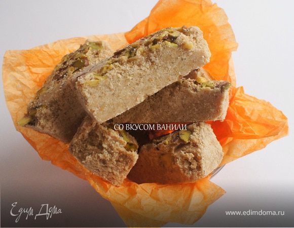 КУНЖУТНАЯ (ТАХИННАЯ) ХАЛВА С ФИСТАШКАМИ