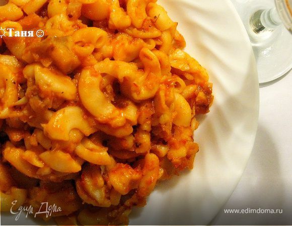 Паста с острым рыбным соусом Паста с острым рыбным соусом