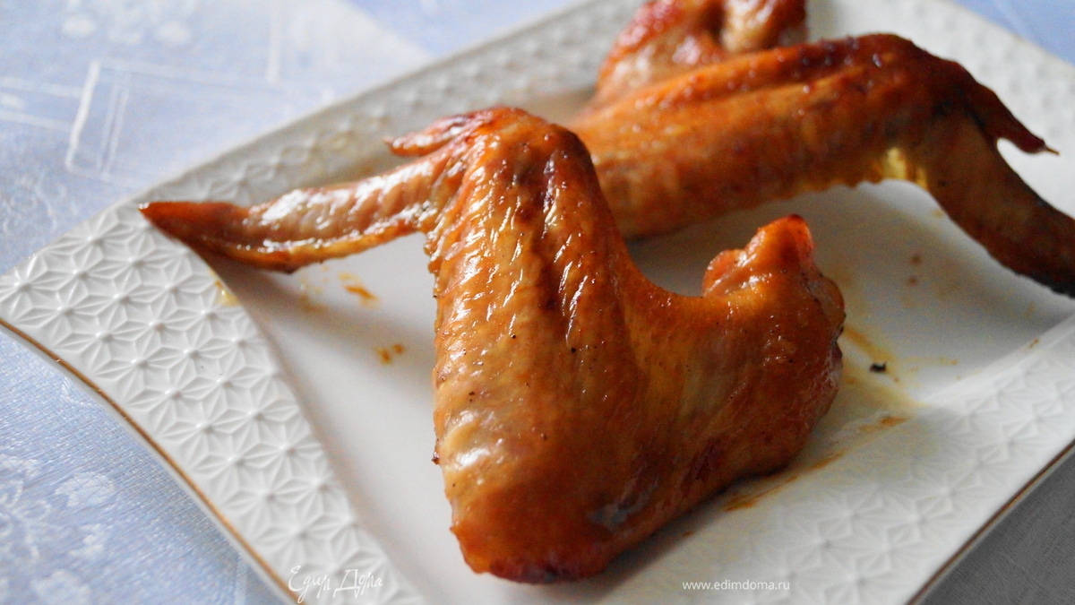 Куриные крылышки в медово-соевом соусе