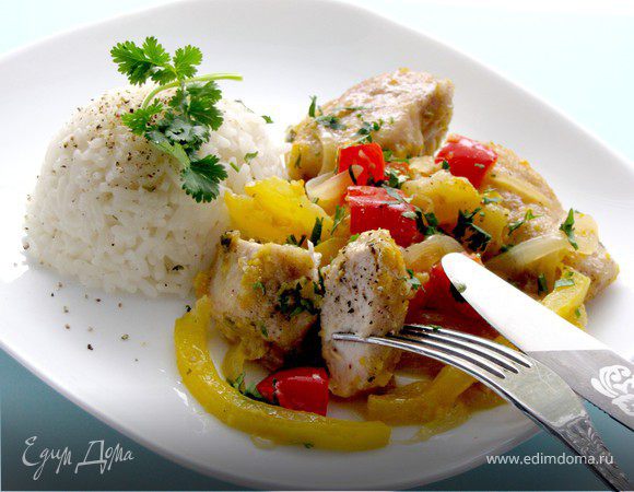 Курица по-карибски