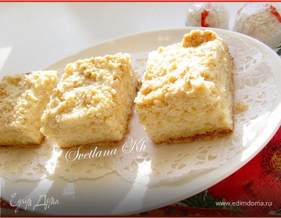 Творожник с яблоками и апельсиновой цедрой