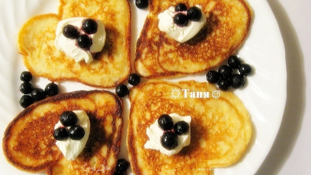 Оладьи по итальянски с рикоттой и цедрой лимона