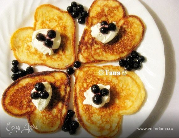 Оладьи по итальянски с рикоттой и цедрой лимона