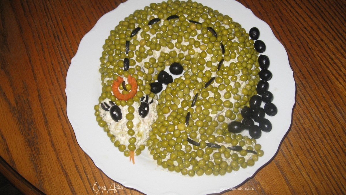 Оливье "змейка"