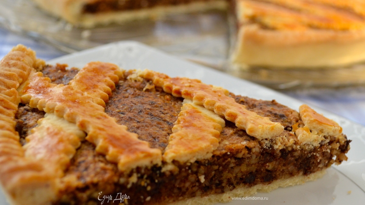 Миндально-шоколадный пирог