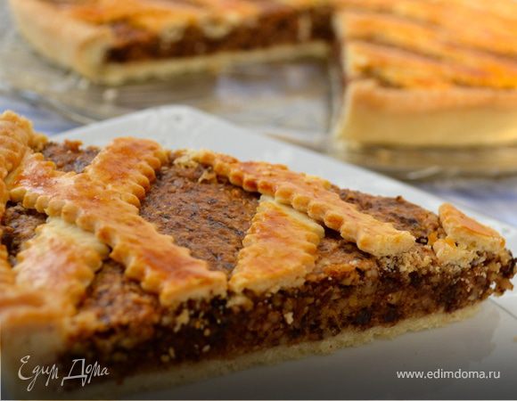 Миндально-шоколадный пирог