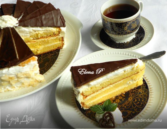 Марципаново-цитрусовый торт