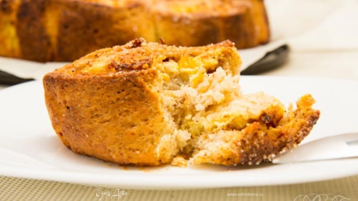 УЛИТКИ ИЗ ТВОРОЖНОГО ТЕСТА С ТВОРОЖНЫМ КРЕМОМ И ЯБЛОКАМИ