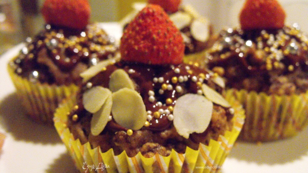 Шоколадно - банановые маффины от Скарлетт Йоханссон