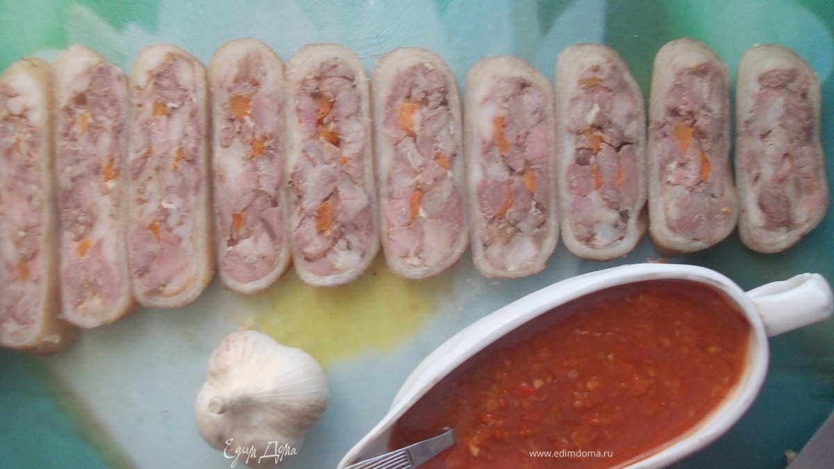 Мини-сальтисон из свиной рульки
