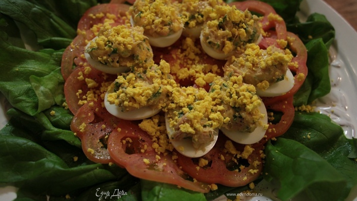 Фаршированные яйца «Мимоза»