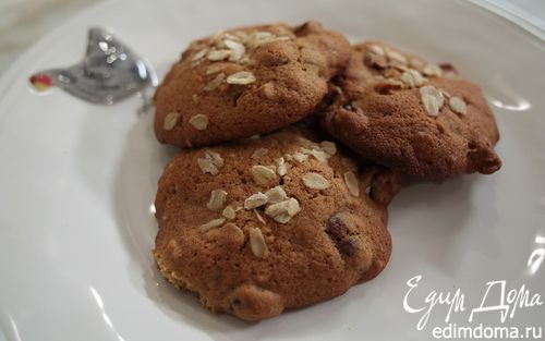 Рецепт Овсяное печенье с ягодами и белым шоколадом