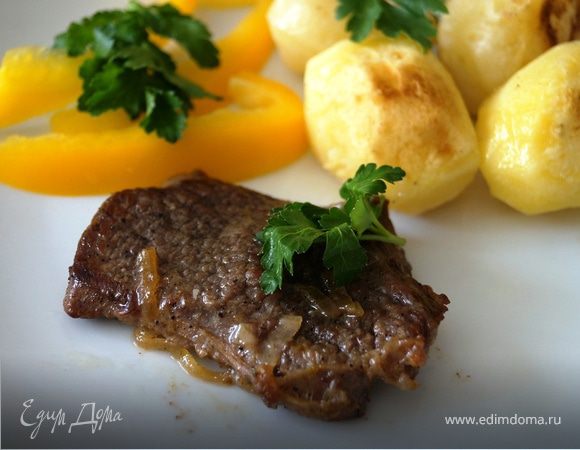 Медальоны из говядины с картофелем Шато