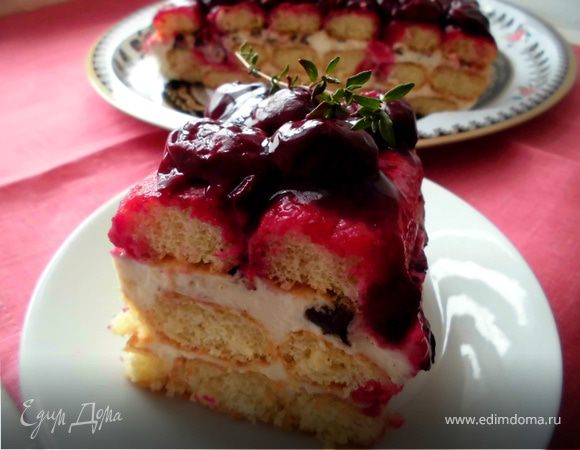 Торт-панна котта "Черный лес" Торт-панна котта "Черный лес"