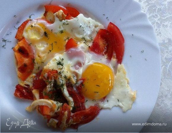 Яичница-глазунья на завтрак Яичница-глазунья на завтрак