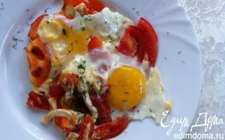 Рецепт Яичница-глазунья на завтрак