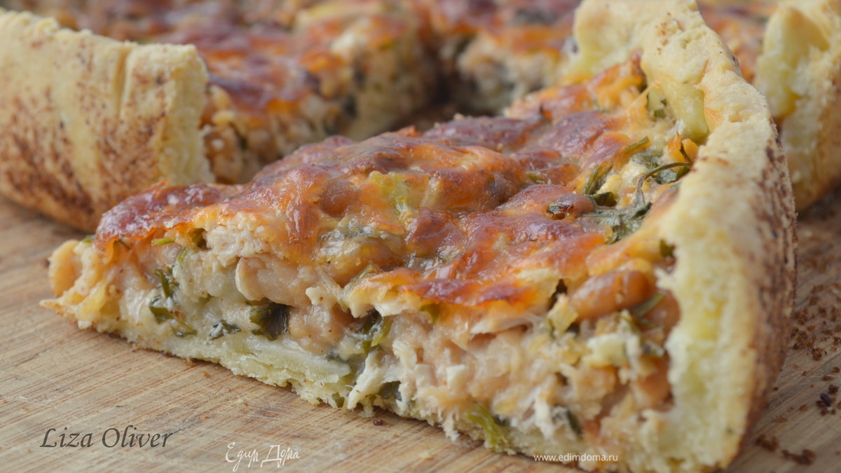 Открытый пирог в "Грузинском стиле"