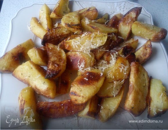 Картофель с пармезаном и травами
