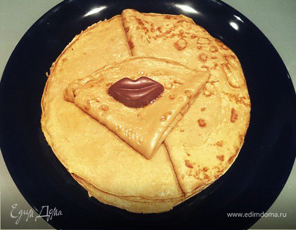 Блины с какао и корицей