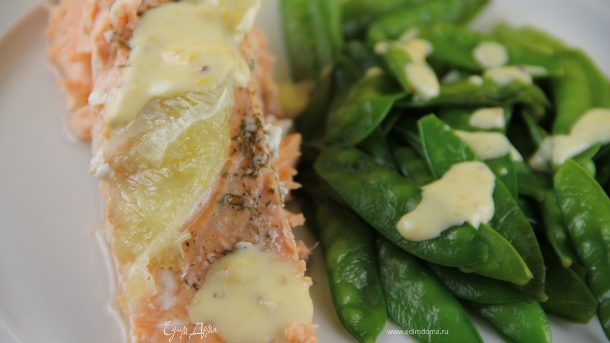 Филе лосося, запеченное с лаймом