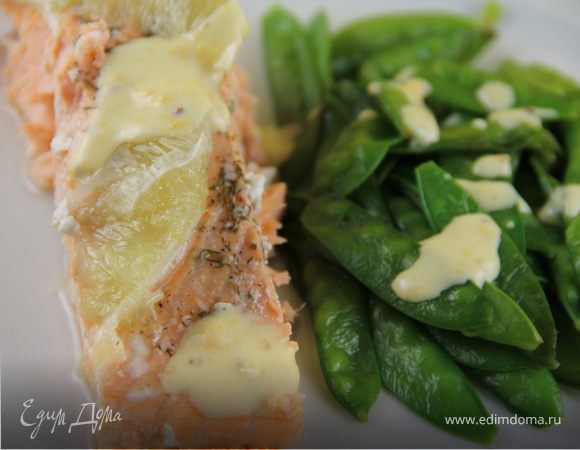 Филе лосося, запеченное с лаймом Филе лосося, запеченное с лаймом