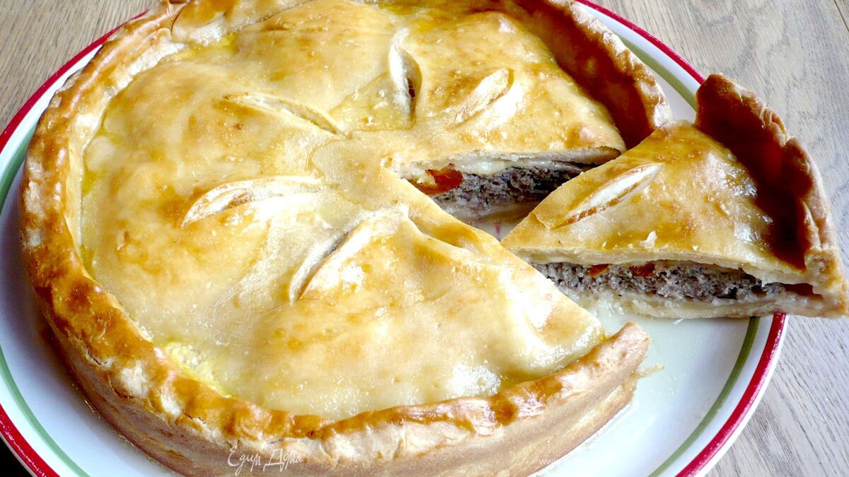 Пирог с мясом «Неожиданная встреча, или чита Маргарита»