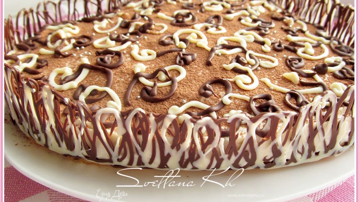 Лимонно-шоколадный десерт без выпечки