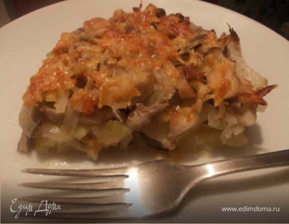 Картофельная запеканка с курицей и грибами Картофельная запеканка с курицей и грибами