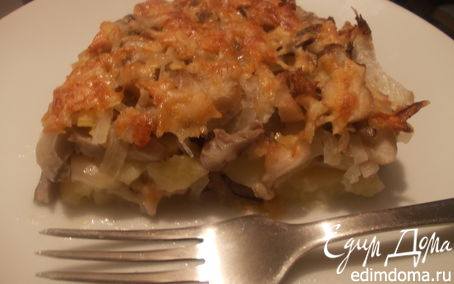 Рецепт Картофельная запеканка с курицей и грибами