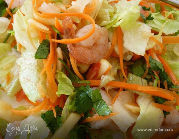 Азиатский салат с Креветками Азиатский салат с Креветками
