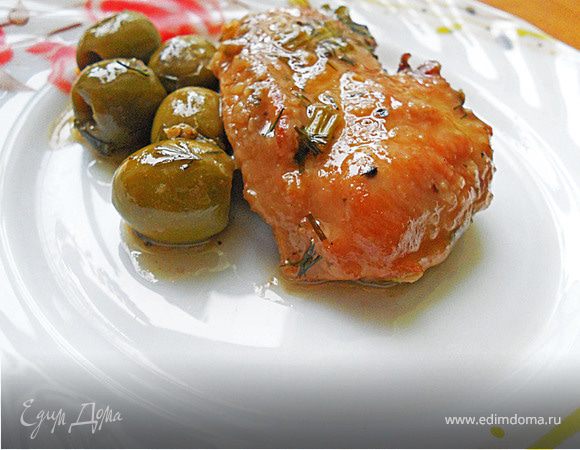 Куриная грудка с оливками Куриная грудка с оливками