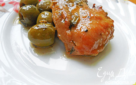 Рецепт Куриная грудка с оливками