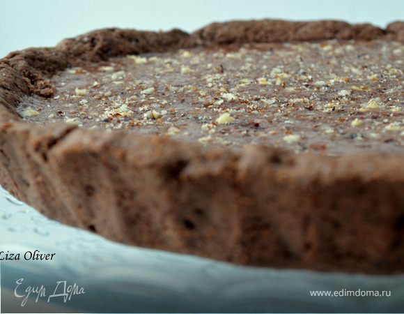 Открытый шоколадно-карамельный пирог Открытый шоколадно-карамельный пирог