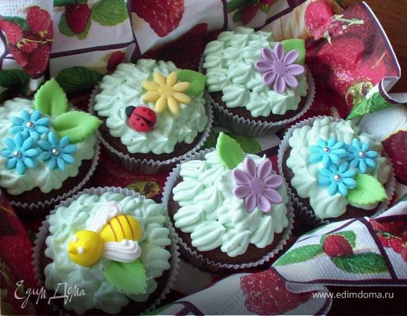 Кап-кейки "Пришла весна" Кап-кейки "Пришла весна"