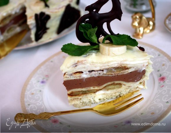 Блинный торт "Банановое безумие" Блинный торт "Банановое безумие"