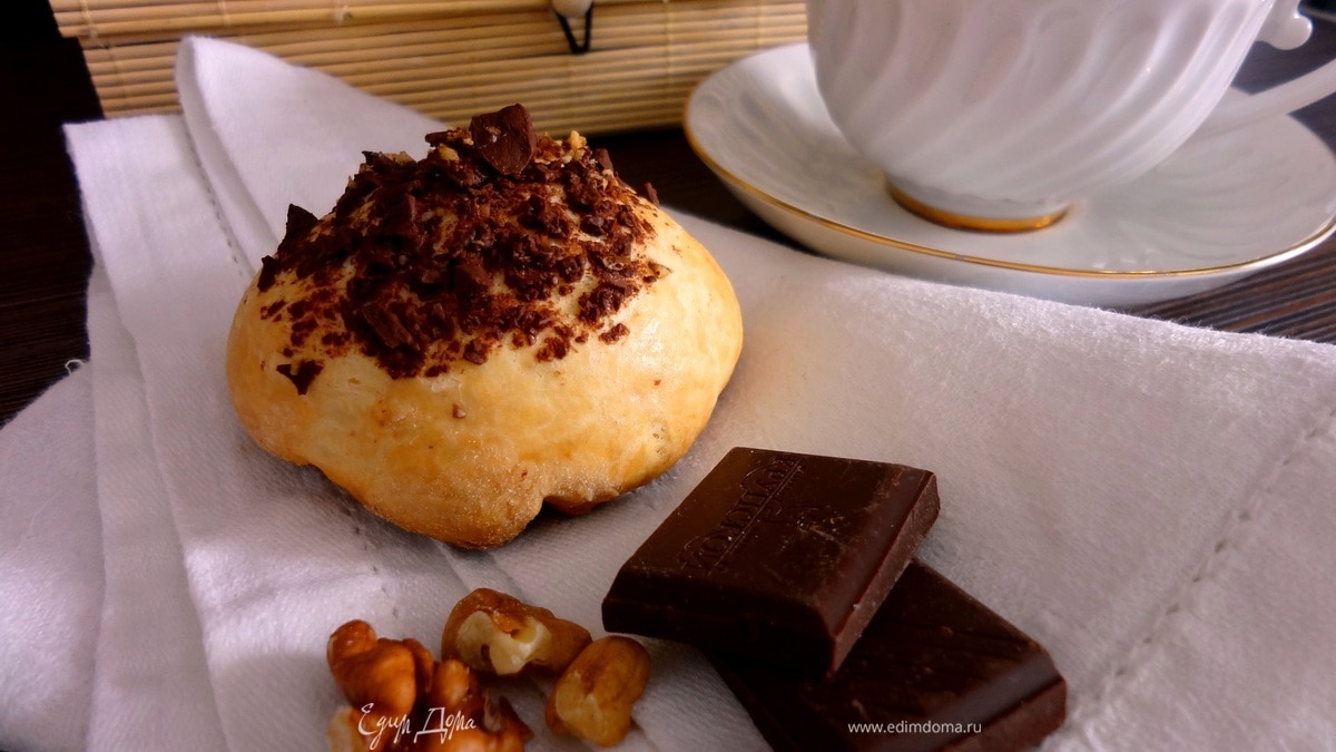 Сконы с шоколадом и орехами