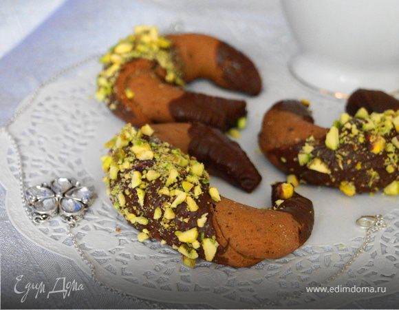 Миндальные рогалики "Изумрудики" Миндальные рогалики "Изумрудики"