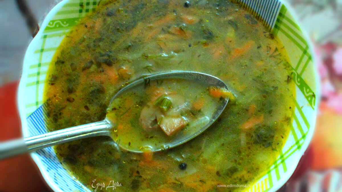 Суп с шампиньонами