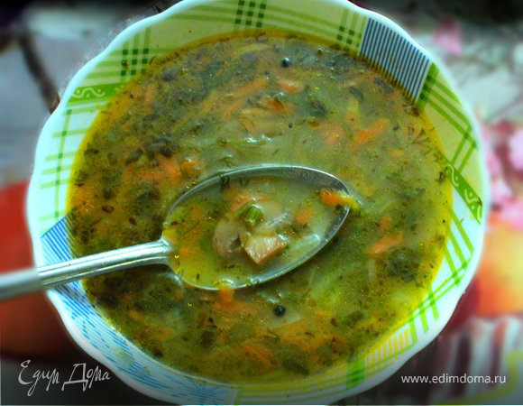 Суп с шампиньонами Суп с шампиньонами