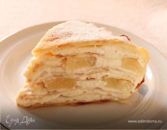 Ананасовый блинный пирог