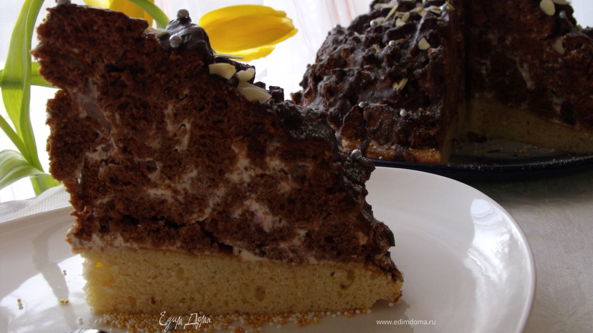 Торт "Кучерявый мальчик... с вишневым секретом"