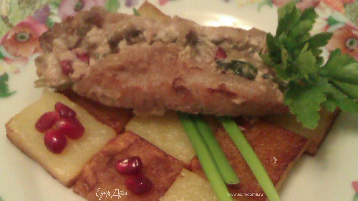 "Награда мудреца" - Свиные рулетики, фаршированные грибами с картофелем 